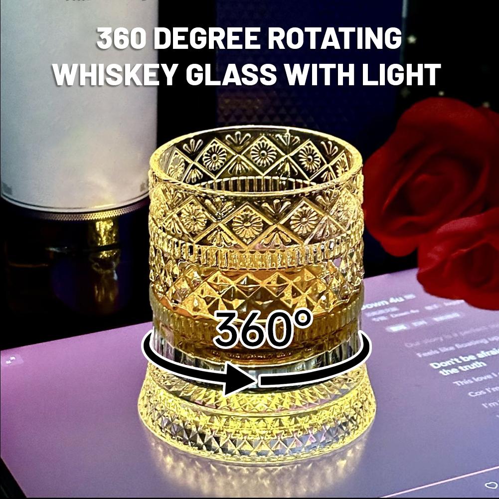 Wine Beer Whiskey - Döner Viski Bardağı Yaratıcı Kristal Bira