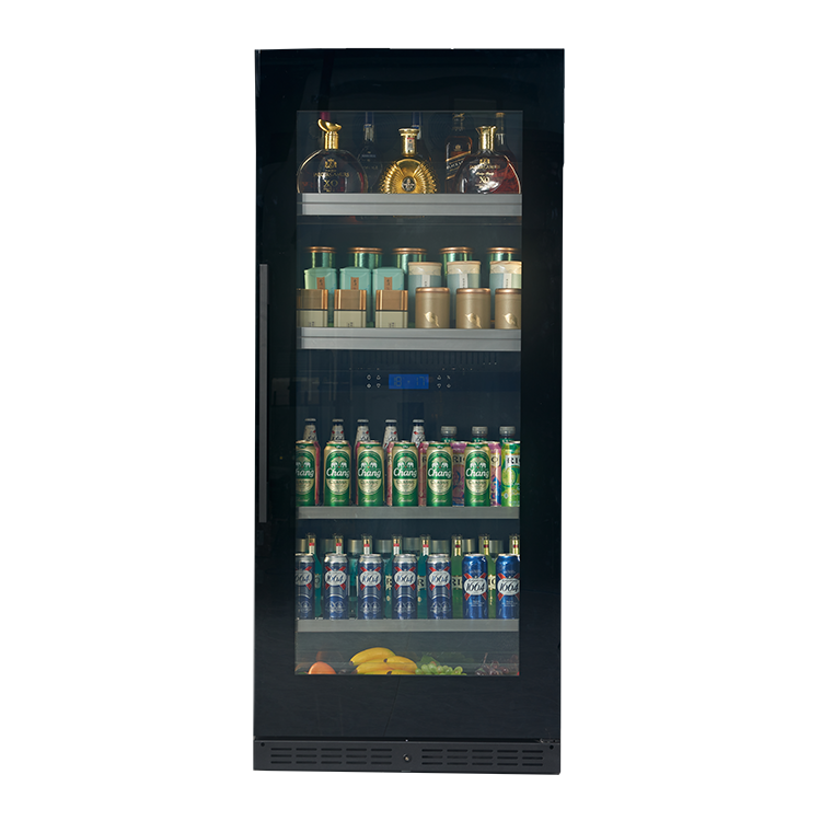 Wine Beer Cooler - Elektrikli Siyah Cam Kapılı Şarap ve