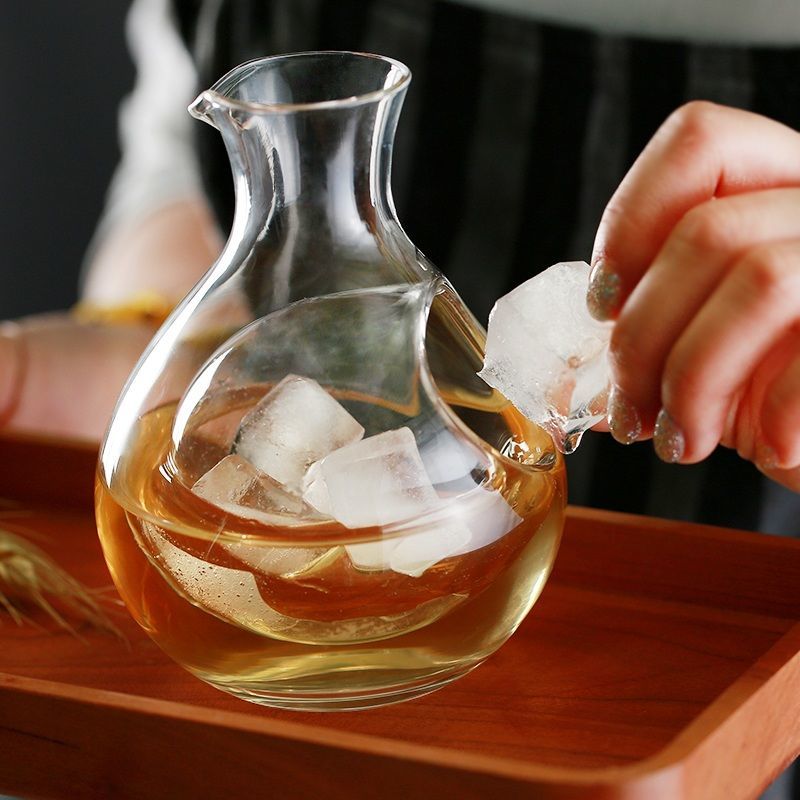 Wine Beer Whiskey - Kurşunsuz Şeffaf Kristal Cam Sürahi Modern