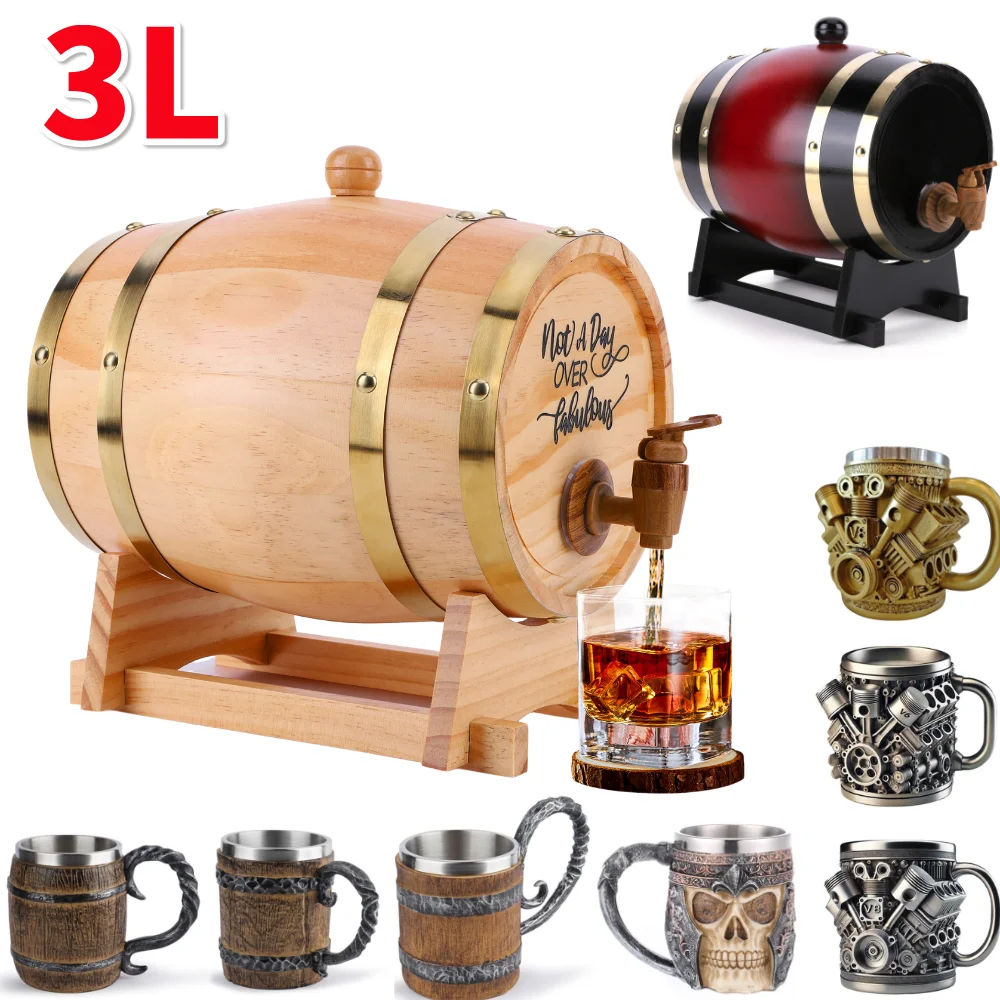 3L Ahşap Viski Fıçısı, Standlı - Wine Beer Whiskey incelemesi ve fiyatı