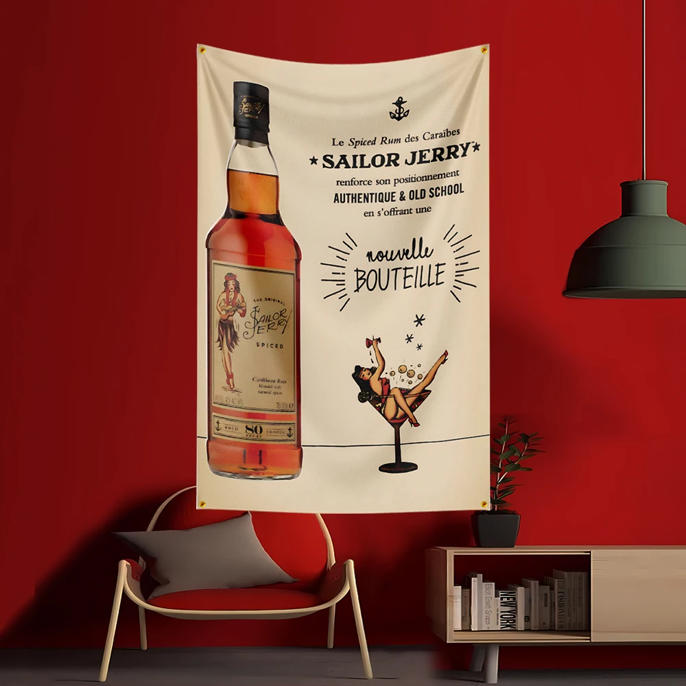 90X150 CM S-Sailor Jerrys rom  - Wine Beer Garden incelemesi ve fiyatı