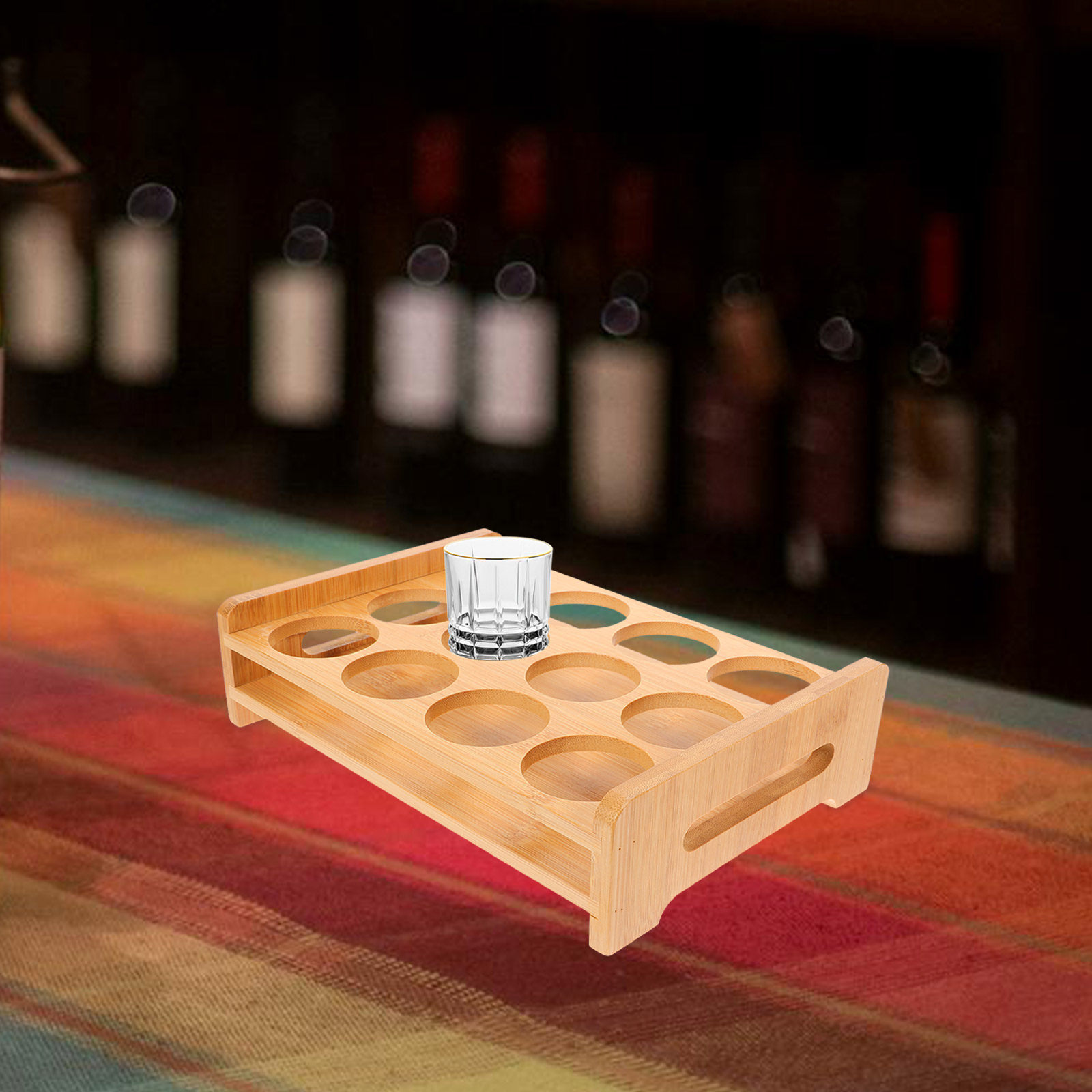 Bambu Shot Bardakları Tutucu T - Wine Beer Whiskey incelemesi ve fiyatı