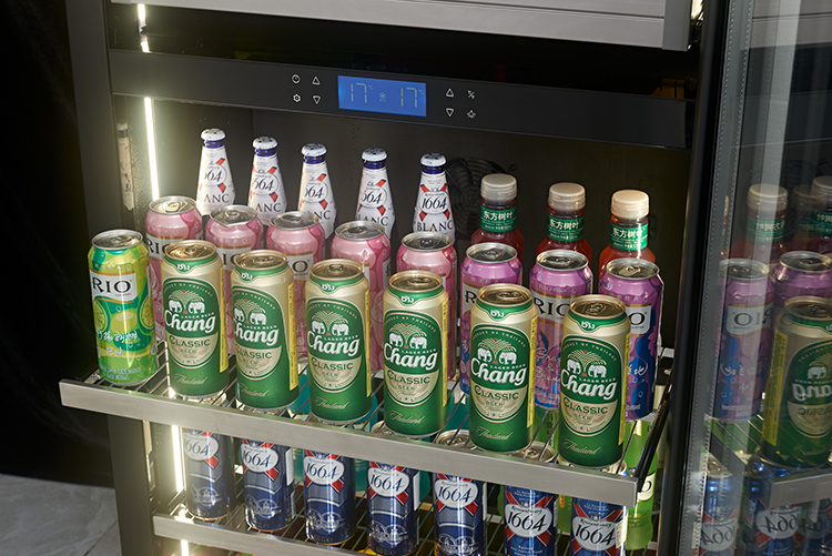 Elektrikli Siyah Cam Kapılı Şa - Wine Beer Cooler incelemesi ve fiyatı