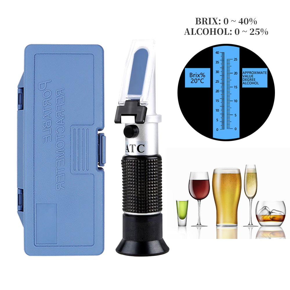 2 in 1 el alkol Brix refraktom - Wine To Beer Alcohol incelemesi ve fiyatı