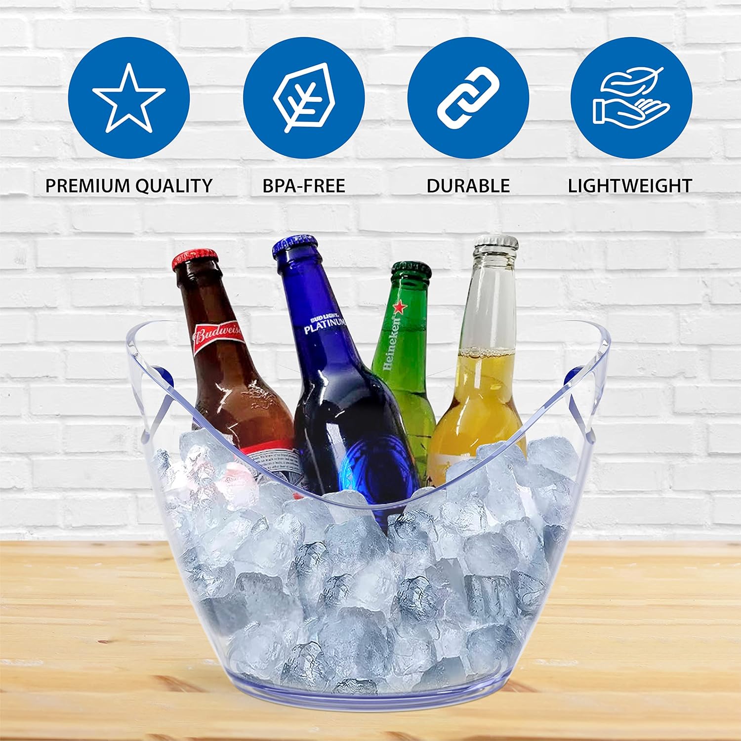 5'li PET Kırılamaz Buz Kovası  - Wine Beer Cooler incelemesi ve fiyatı
