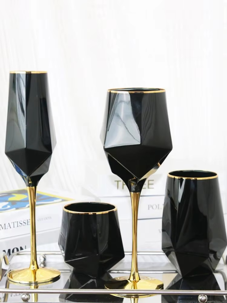 Saf Siyah Kristal Altın Kenar  - Wine Beer Whiskey incelemesi ve fiyatı