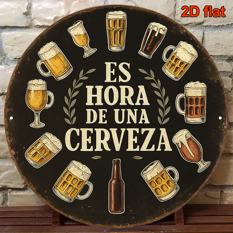 1 adet 2D Düz Yuvarlak Hora De - Wine Beer Garden incelemesi ve fiyatı